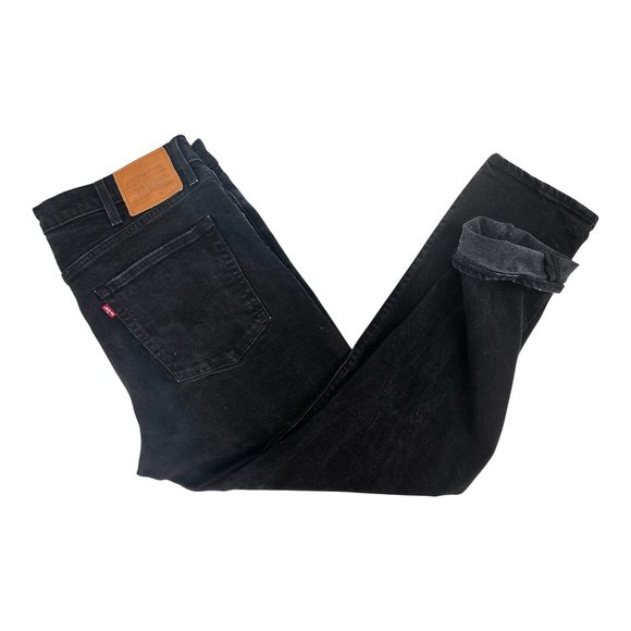 Levi’s 512 Premium Slim Taper Jeans Men’s 38x30 Black Knight Stretch - Picture 2 of 6